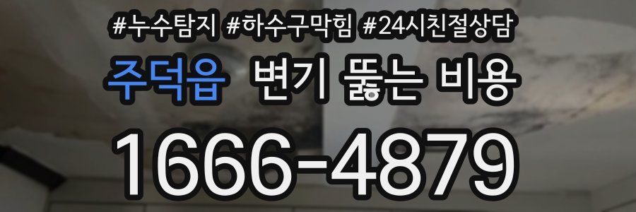 주덕읍 변기 뚫는 비용