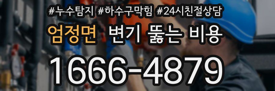 엄정면 변기 뚫는 비용