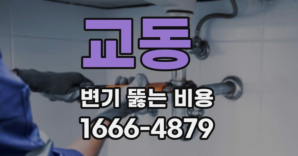 교동 변기 뚫는 비용