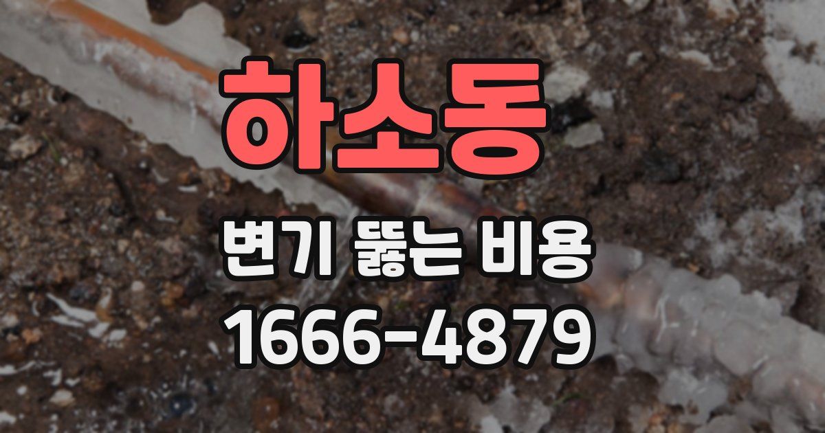 하소동 변기 뚫는 비용