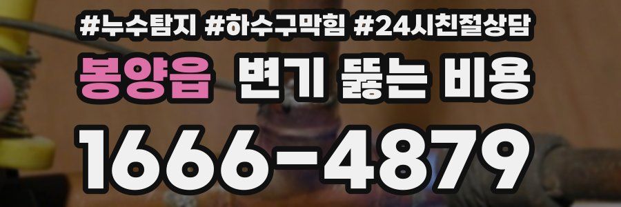 봉양읍 변기 뚫는 비용
