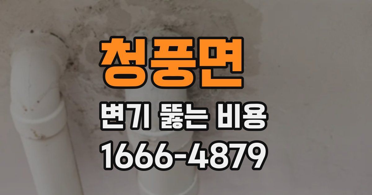 청풍면 변기 뚫는 비용