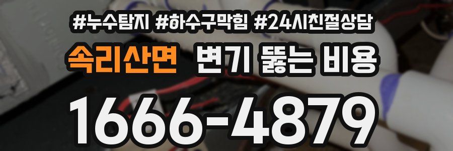 속리산면 변기 뚫는 비용