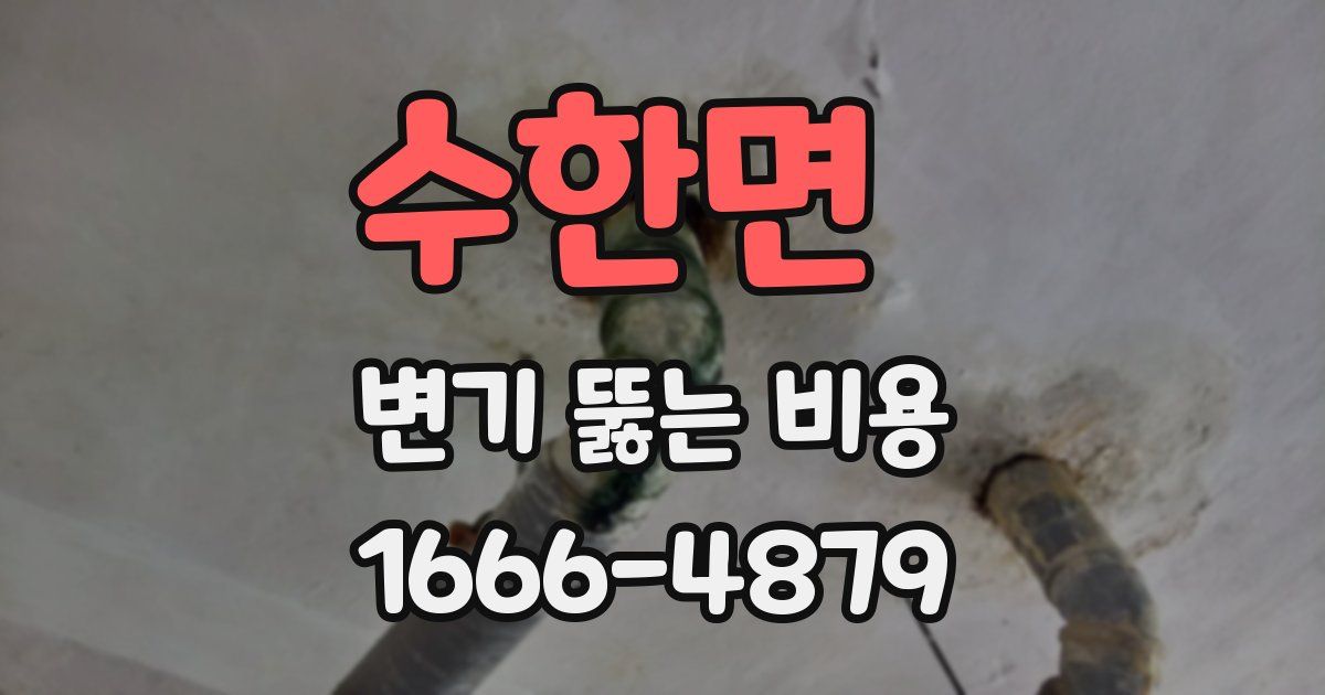 수한면 변기 뚫는 비용