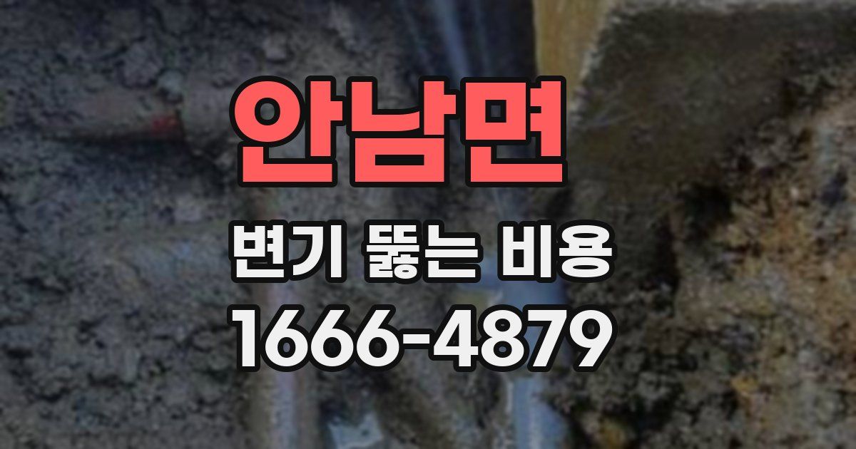 안남면 변기 뚫는 비용
