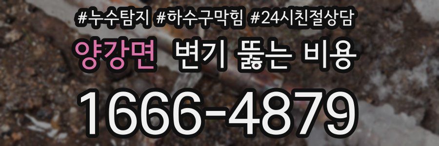 양강면 변기 뚫는 비용