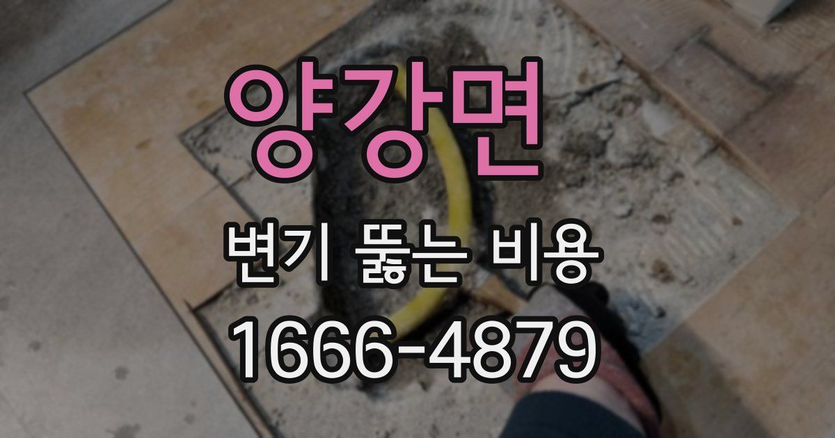 양강면 변기 뚫는 비용