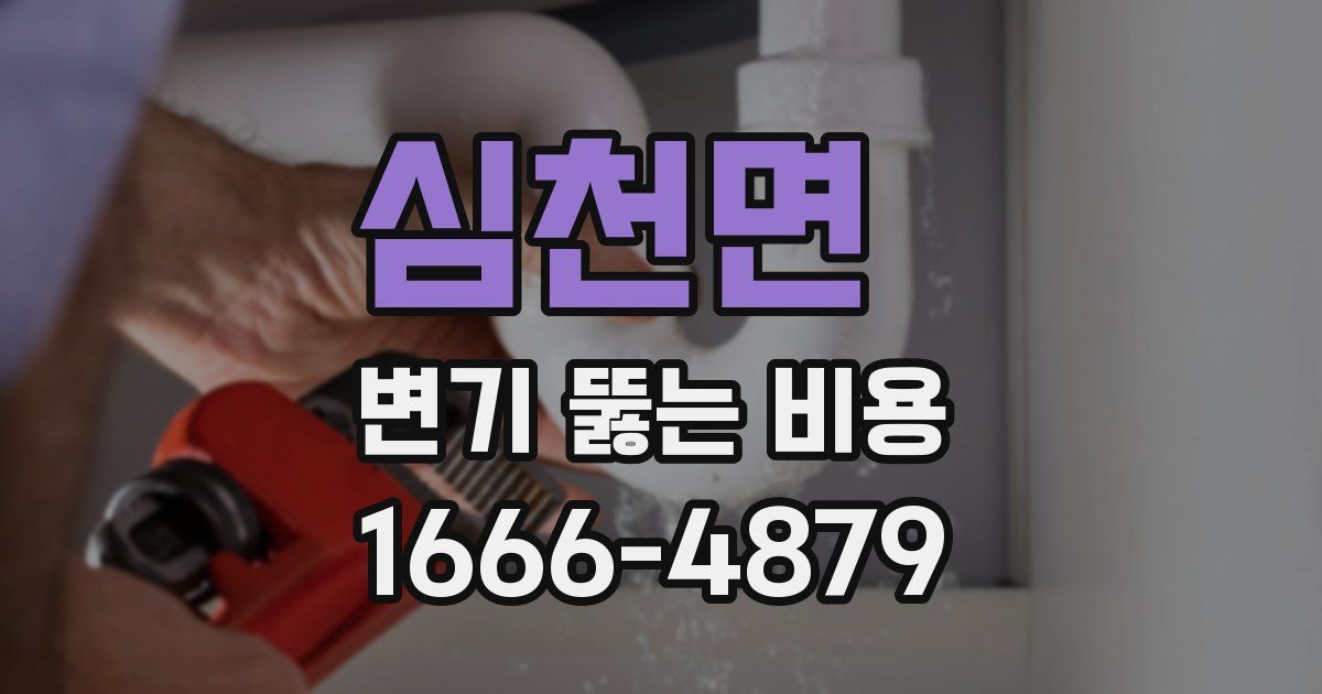 심천면 변기 뚫는 비용