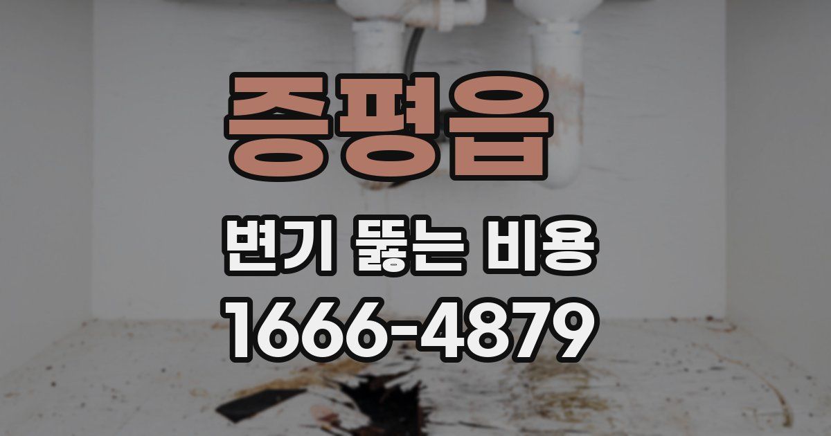 증평읍 변기 뚫는 비용