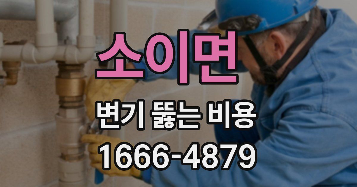 소이면 변기 뚫는 비용