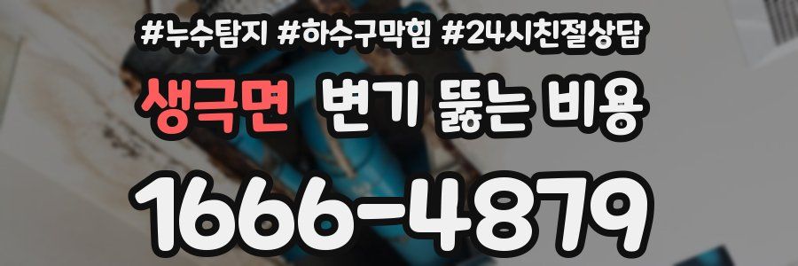 생극면 변기 뚫는 비용