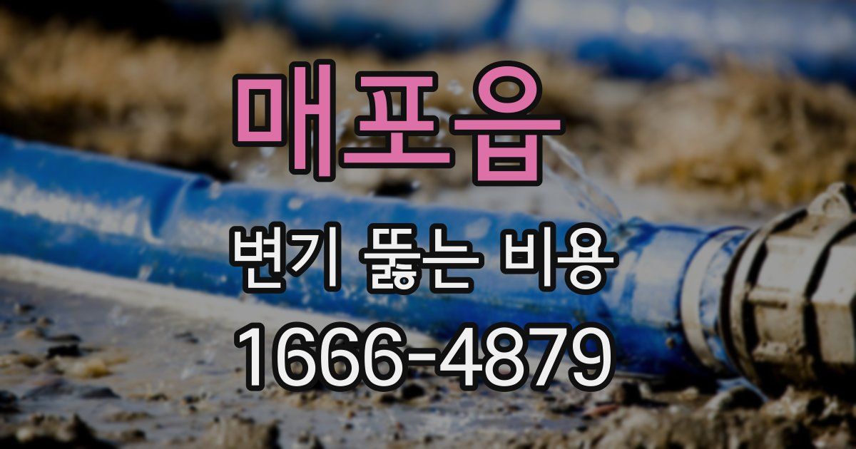 매포읍 변기 뚫는 비용