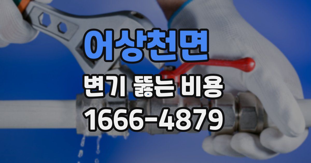 어상천면 변기 뚫는 비용