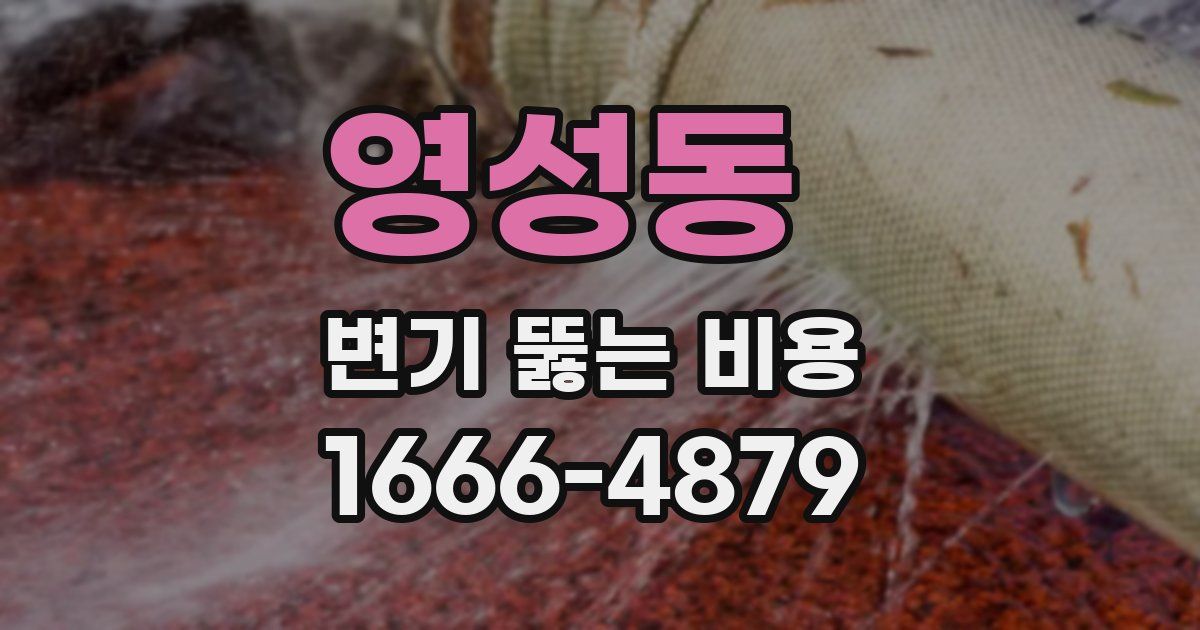 영성동 변기 뚫는 비용
