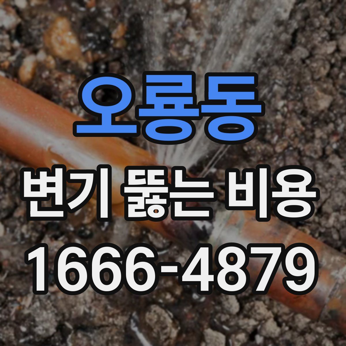 오룡동 변기 뚫는 비용