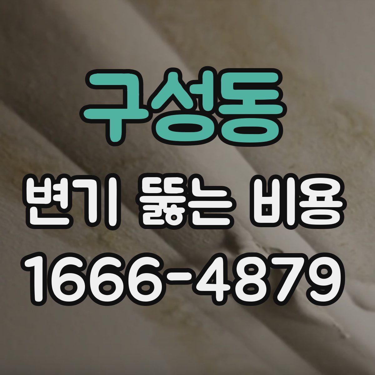 구성동 변기 뚫는 비용