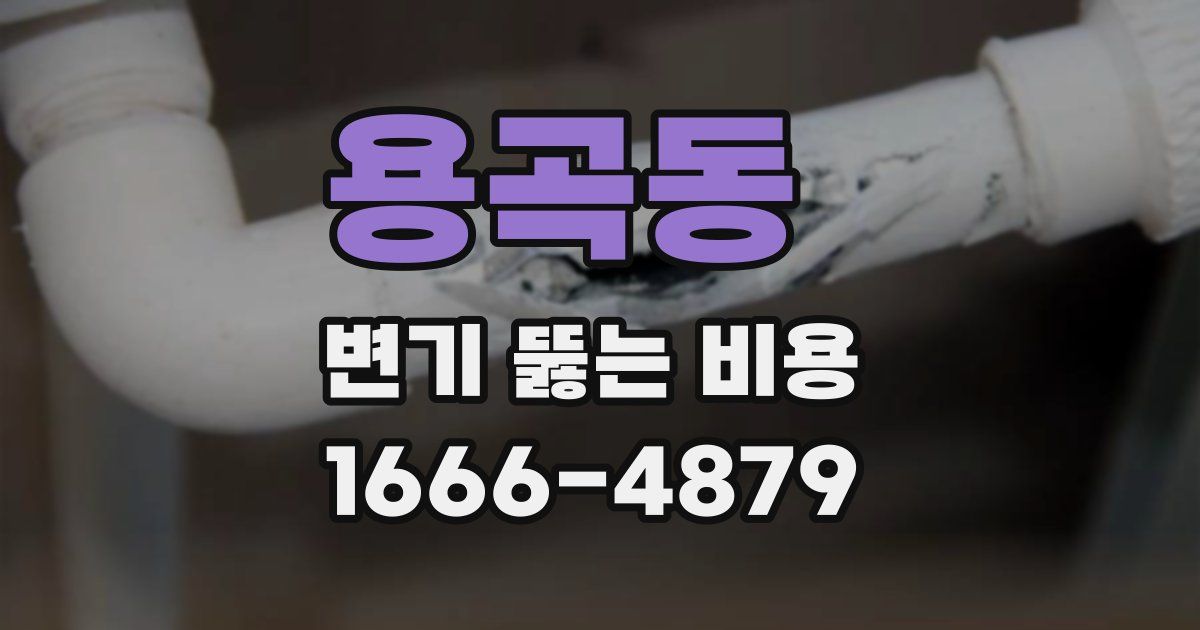 용곡동 변기 뚫는 비용