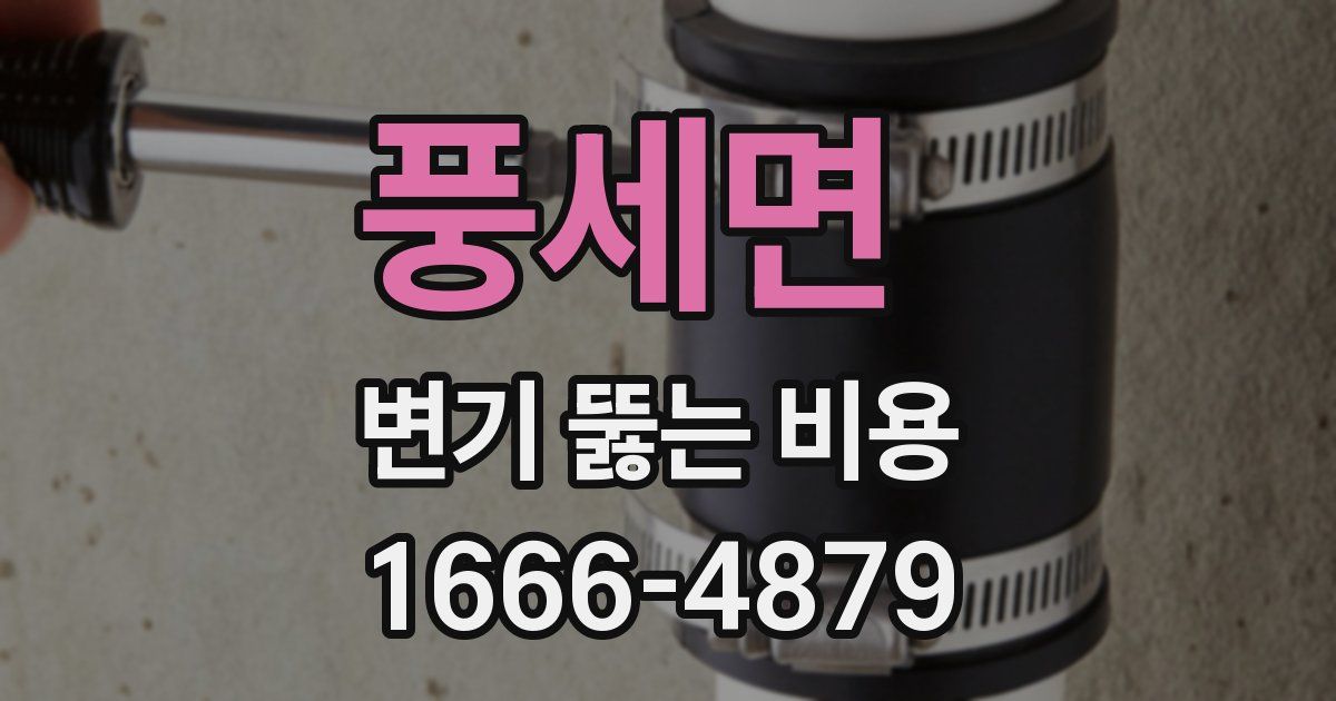 풍세면 변기 뚫는 비용