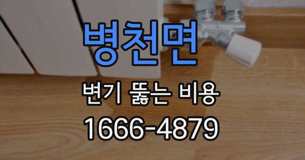 병천면 변기 뚫는 비용