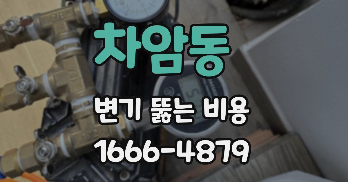 차암동 변기 뚫는 비용