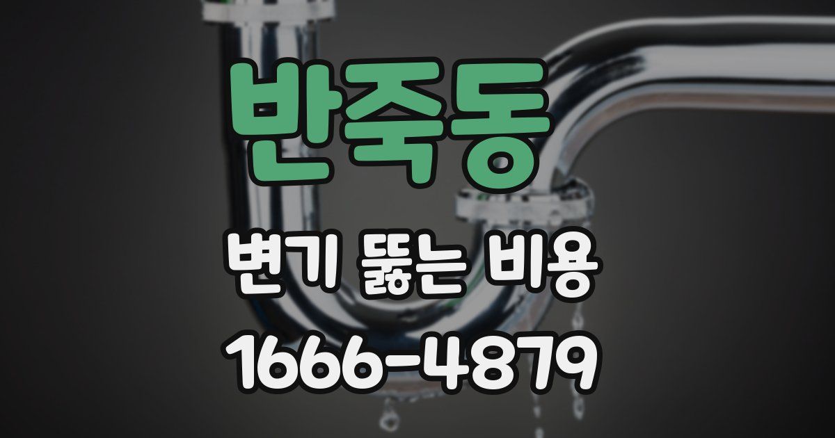 반죽동 변기 뚫는 비용