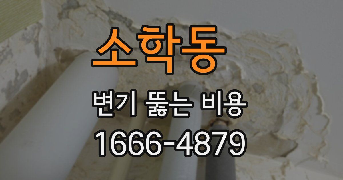 소학동 변기 뚫는 비용