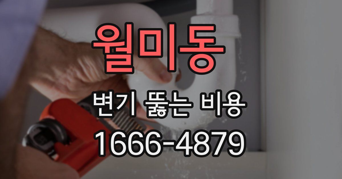 월미동 변기 뚫는 비용