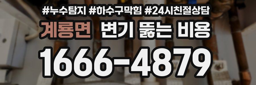 계룡면 변기 뚫는 비용