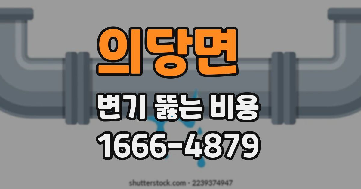 의당면 변기 뚫는 비용