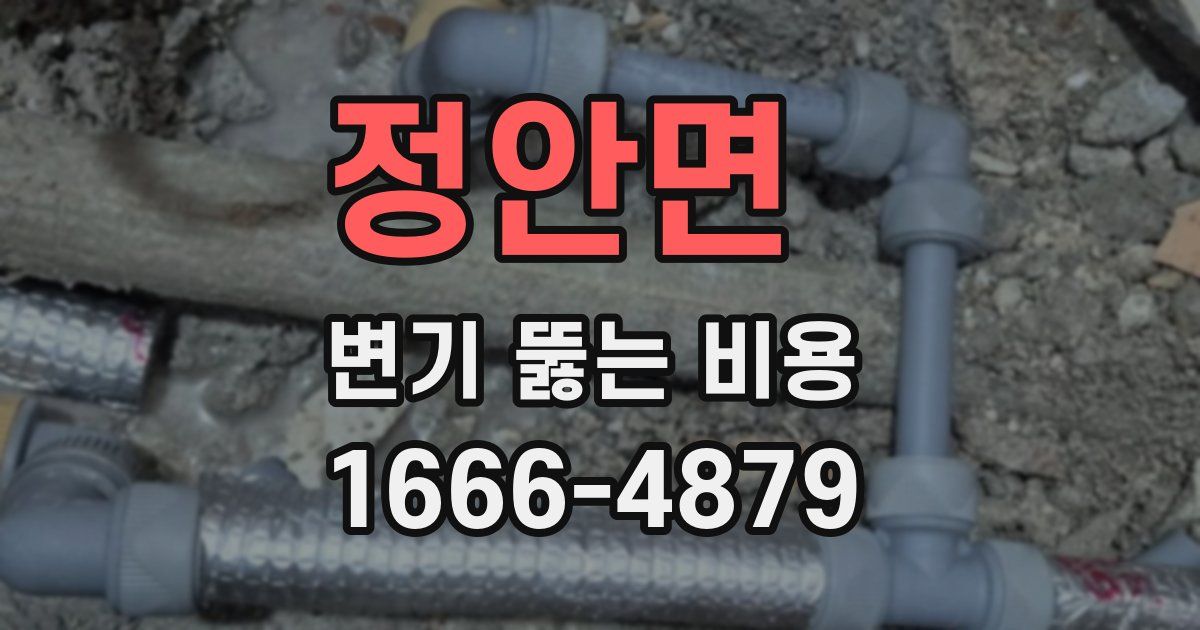 정안면 변기 뚫는 비용