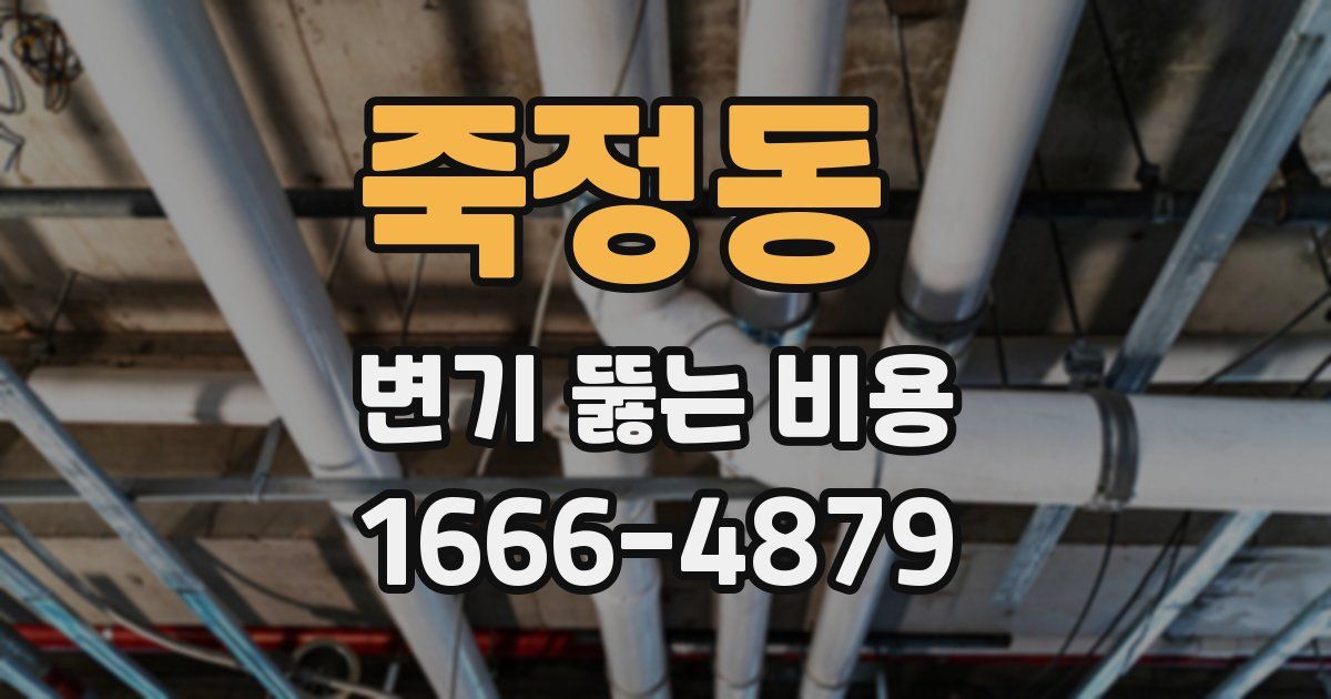 죽정동 변기 뚫는 비용