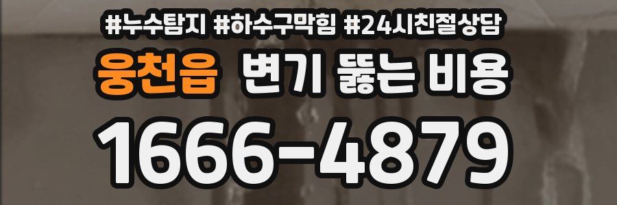 웅천읍 변기 뚫는 비용