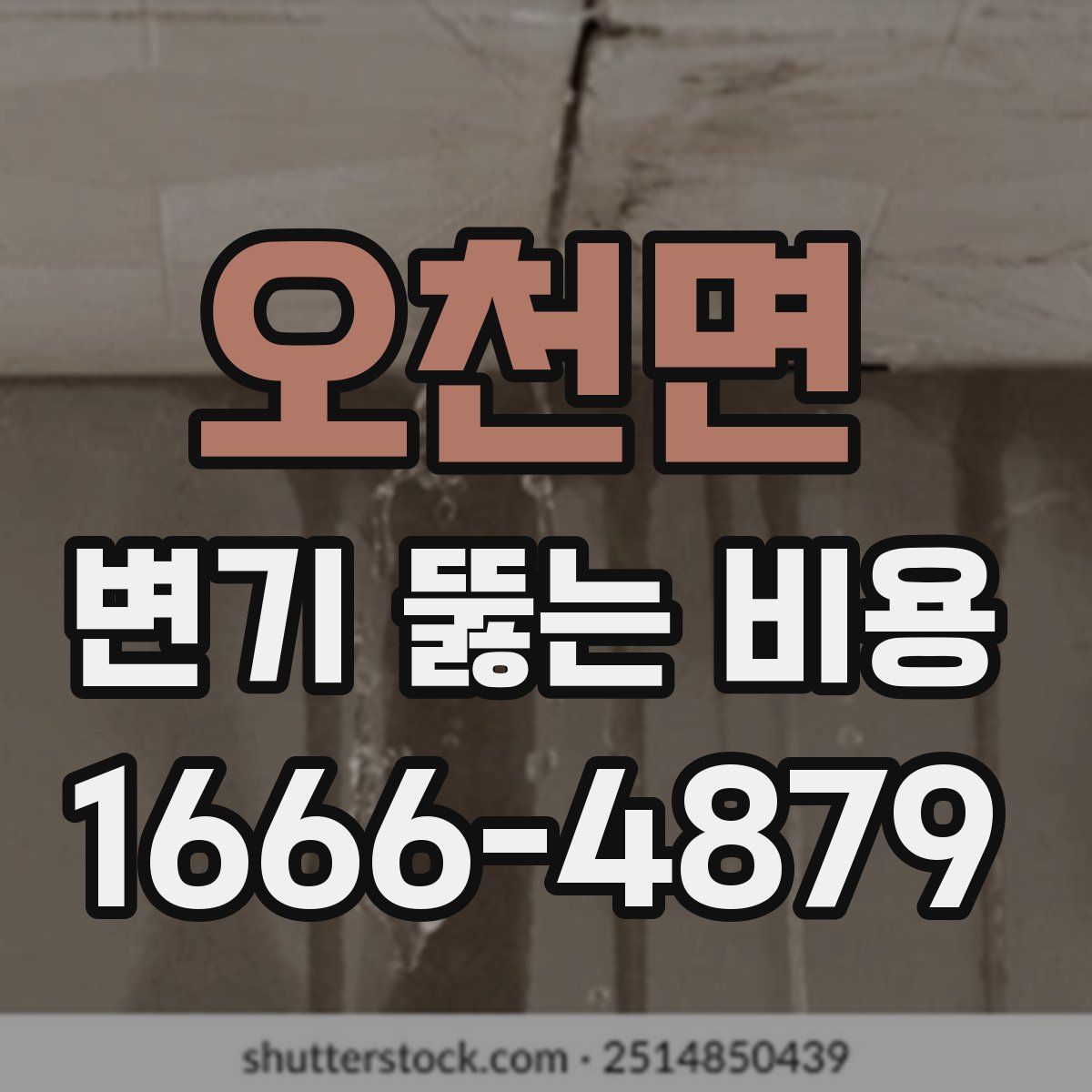 오천면 변기 뚫는 비용