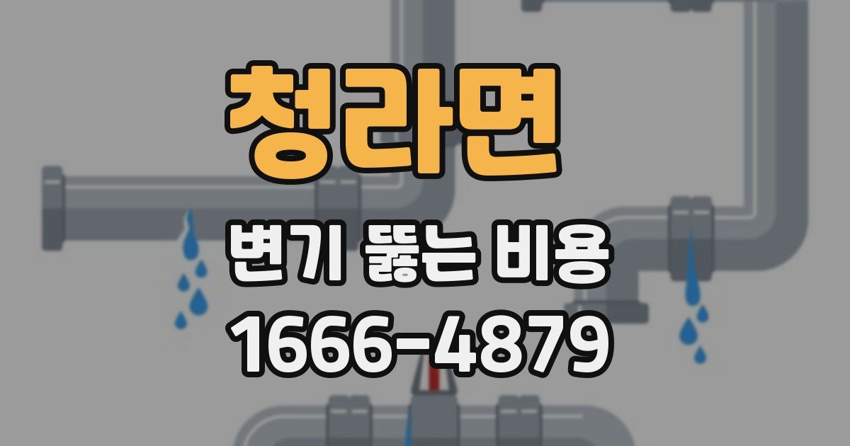 청라면 변기 뚫는 비용