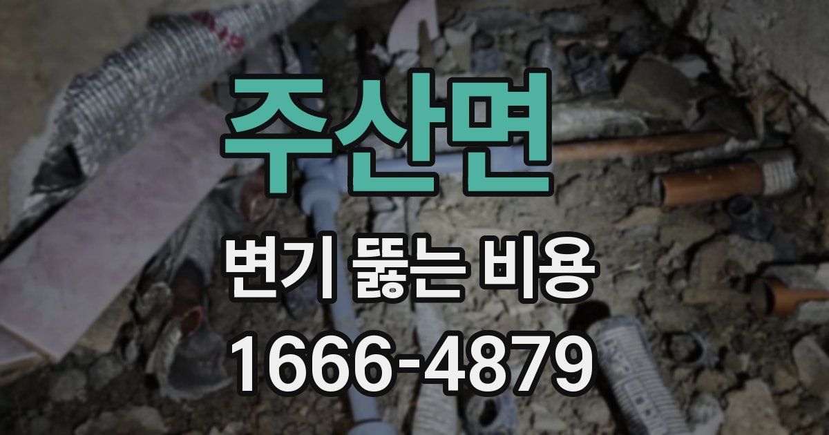 주산면 변기 뚫는 비용