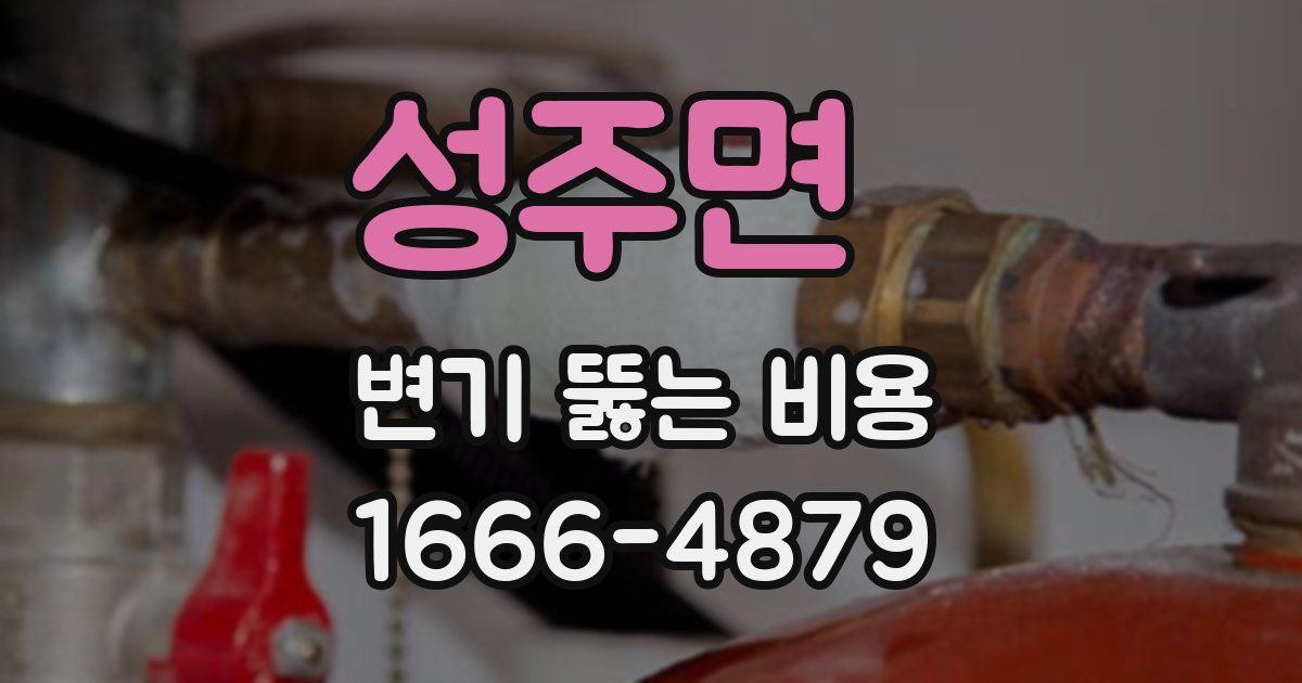 성주면 변기 뚫는 비용