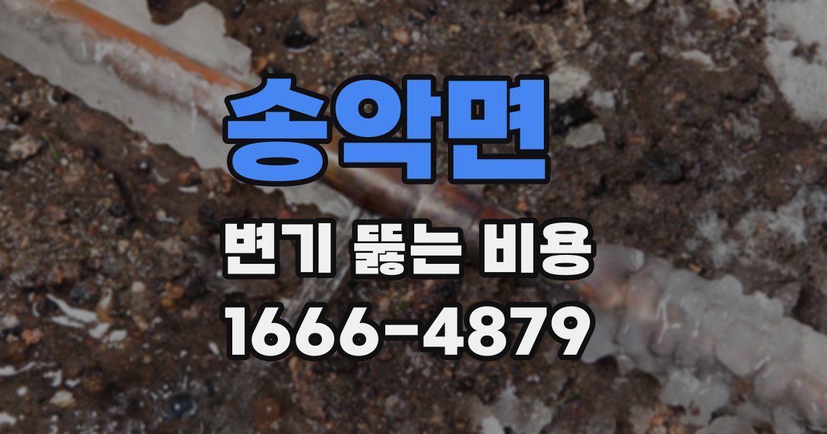 송악면 변기 뚫는 비용