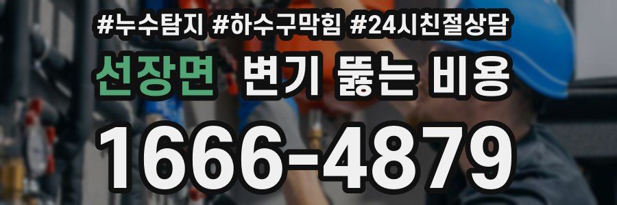 선장면 변기 뚫는 비용