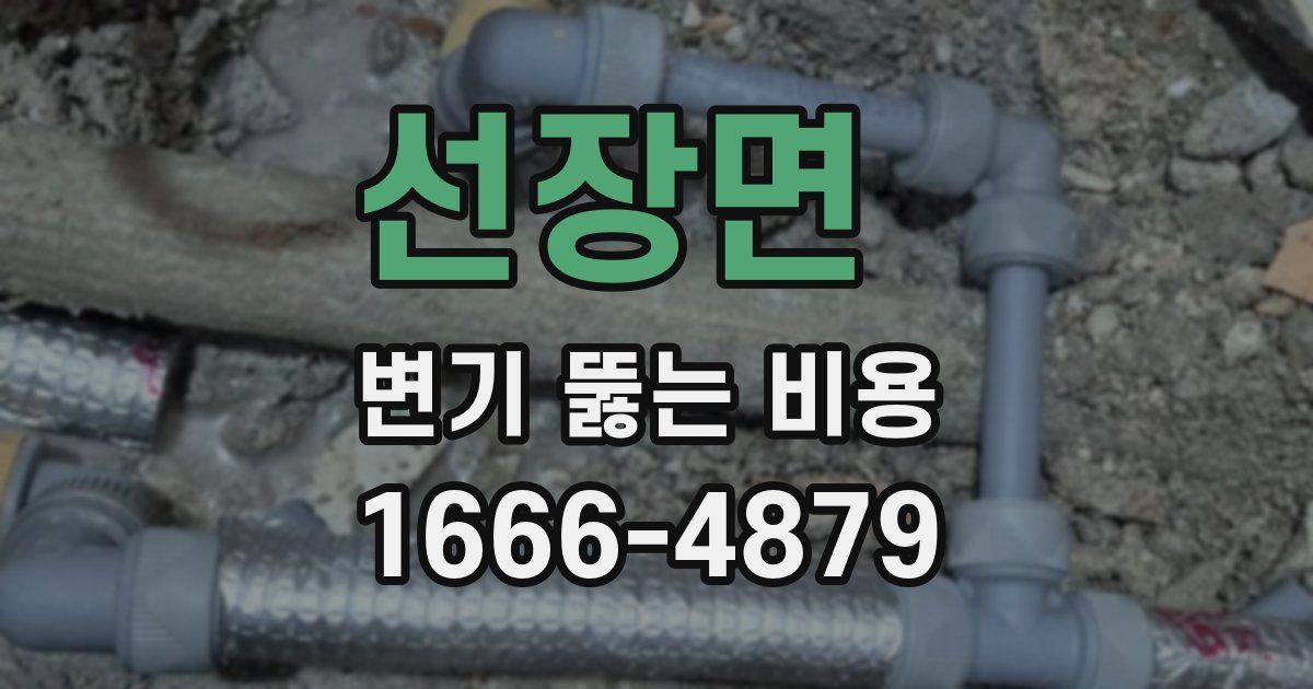 선장면 변기 뚫는 비용