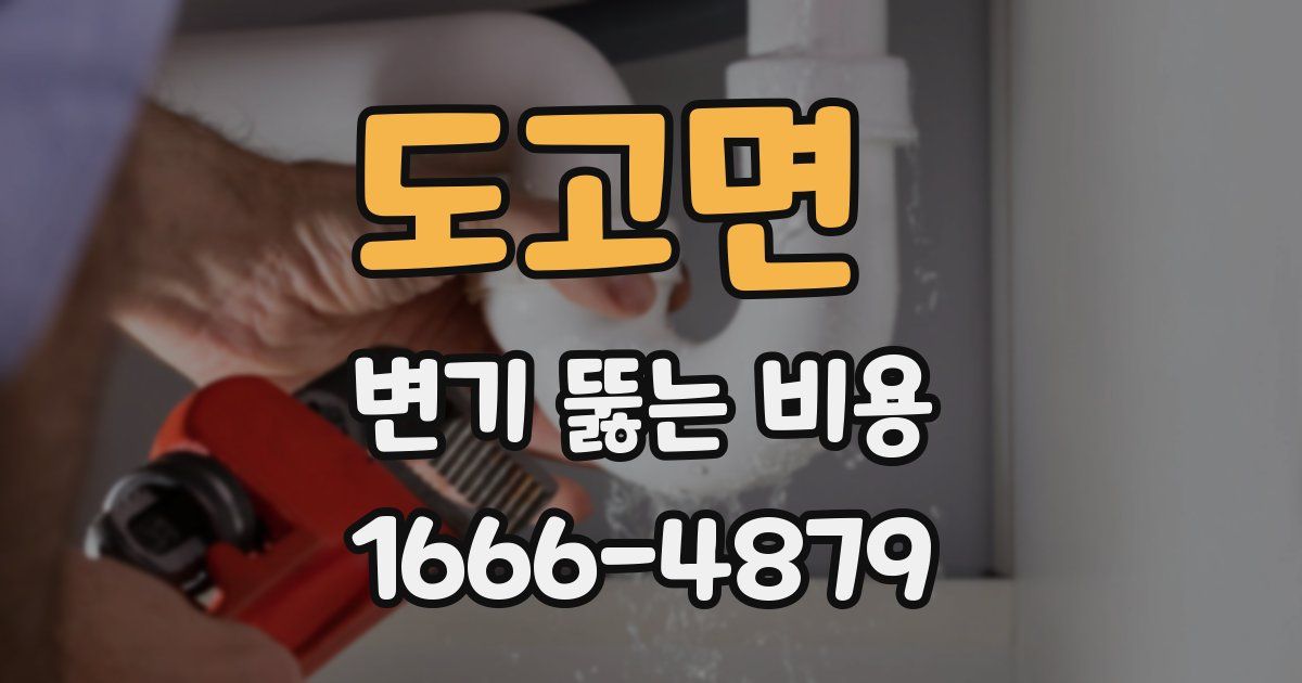 도고면 변기 뚫는 비용
