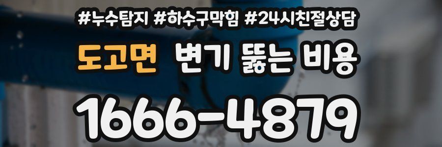 도고면 변기 뚫는 비용