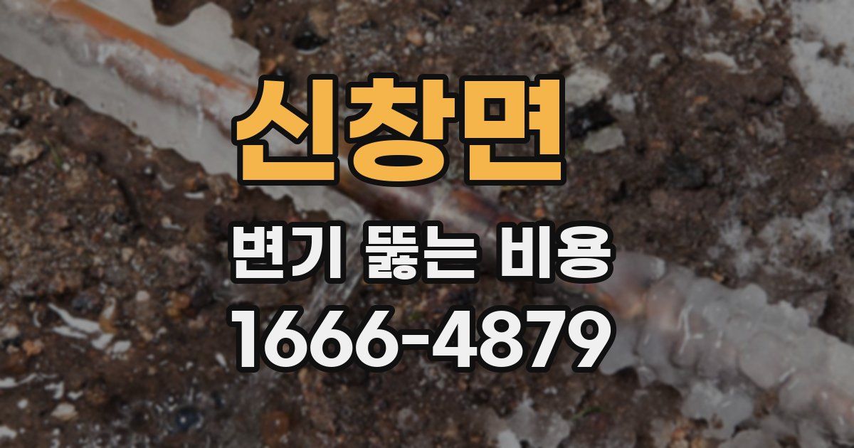 신창면 변기 뚫는 비용