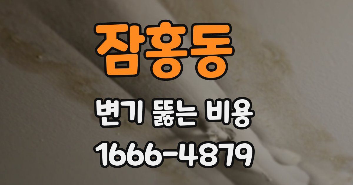 잠홍동 변기 뚫는 비용