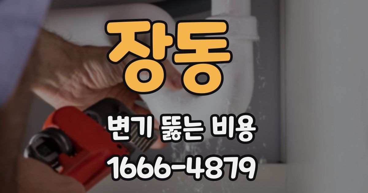 장동 변기 뚫는 비용