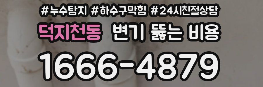 덕지천동 변기 뚫는 비용