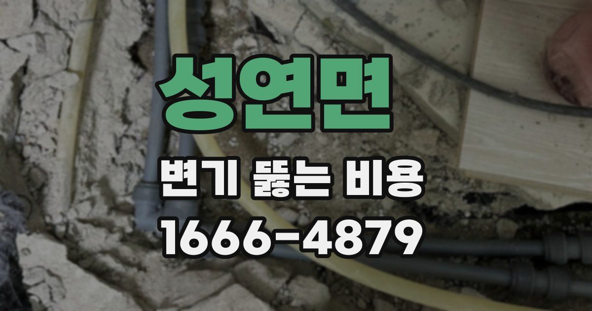 성연면 변기 뚫는 비용