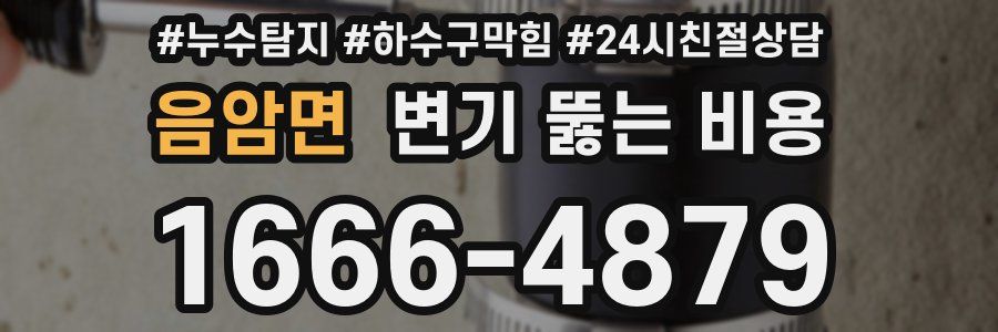 음암면 변기 뚫는 비용