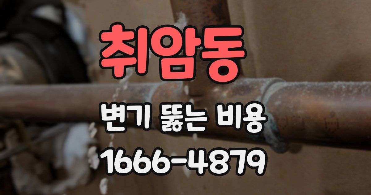취암동 변기 뚫는 비용