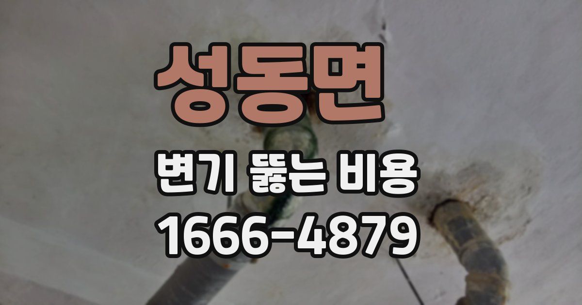 성동면 변기 뚫는 비용