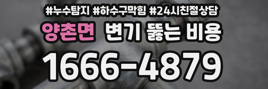 양촌면 변기 뚫는 비용